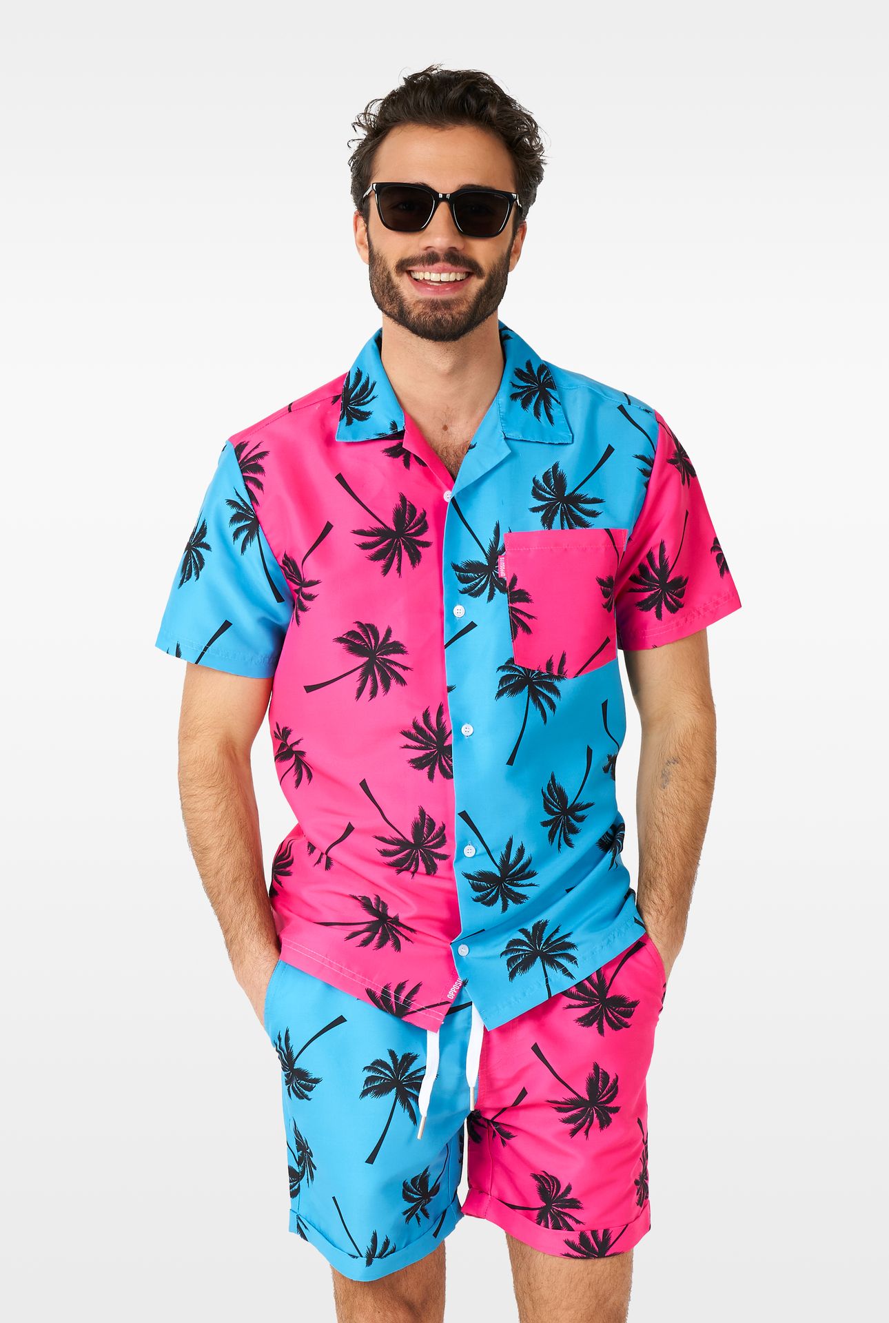 Opposuits Zomer Palmbomen Setje Heren