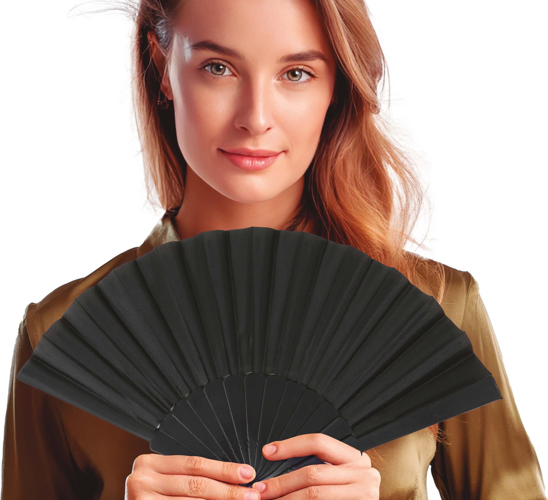 Opvouwbare Handwaaier Zwart