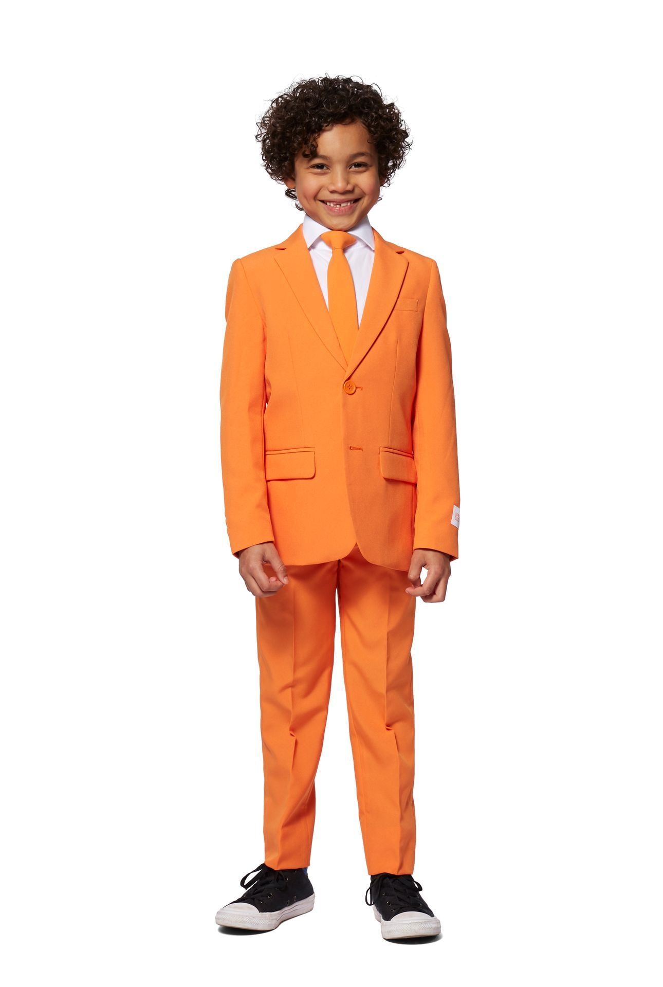 Oranje basis Opposuits kostuum jongens
