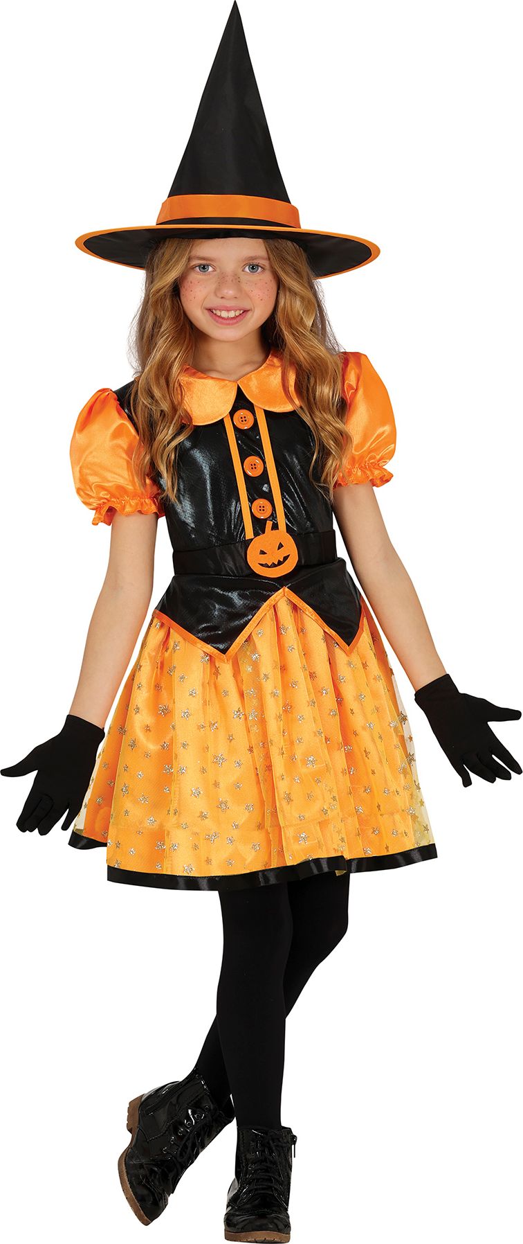 Oranje Glitter Heks Meisjes