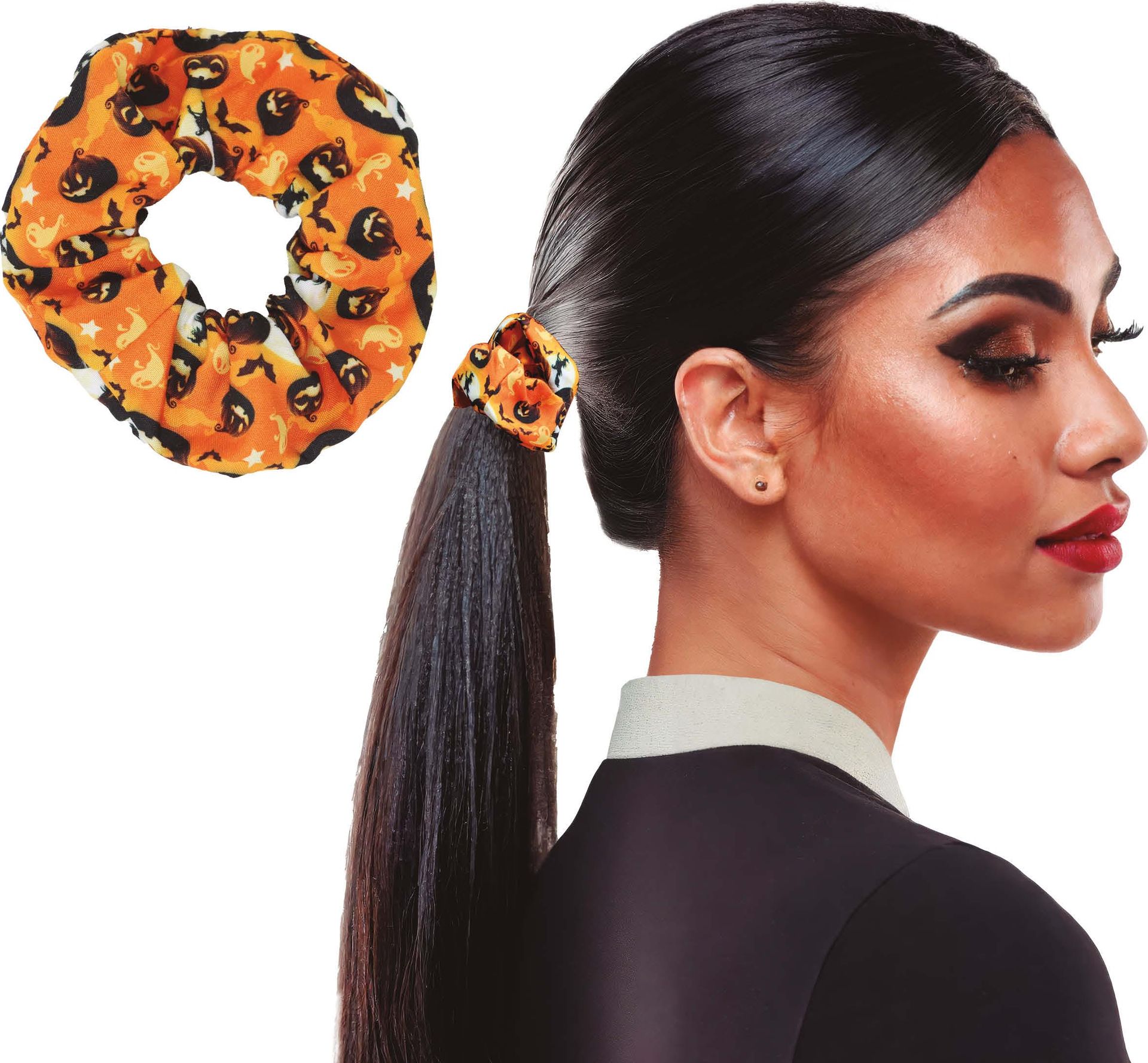 Oranje Haarstrik Halloween