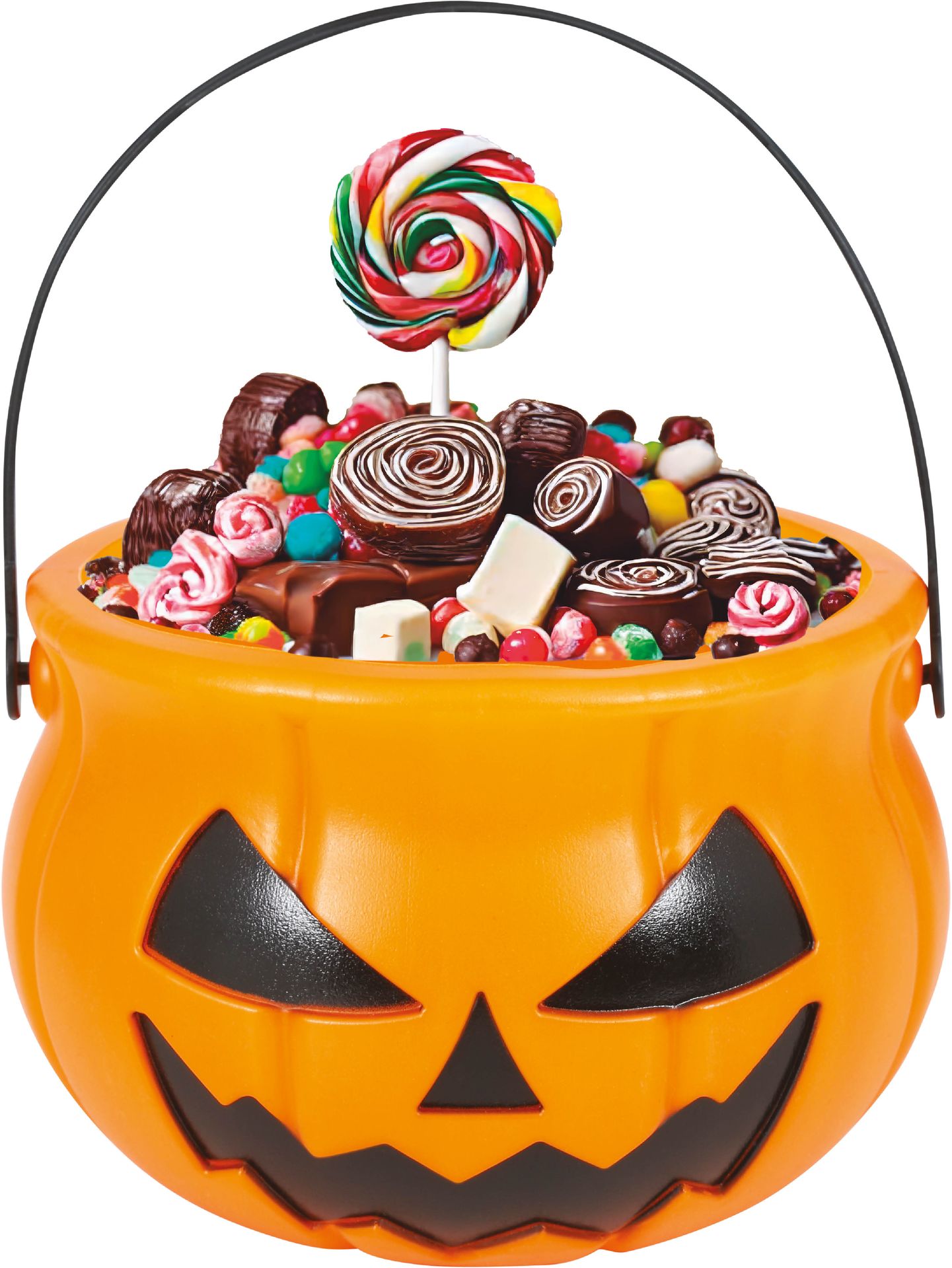 Oranje Halloween Pompoen Snoep Emmer