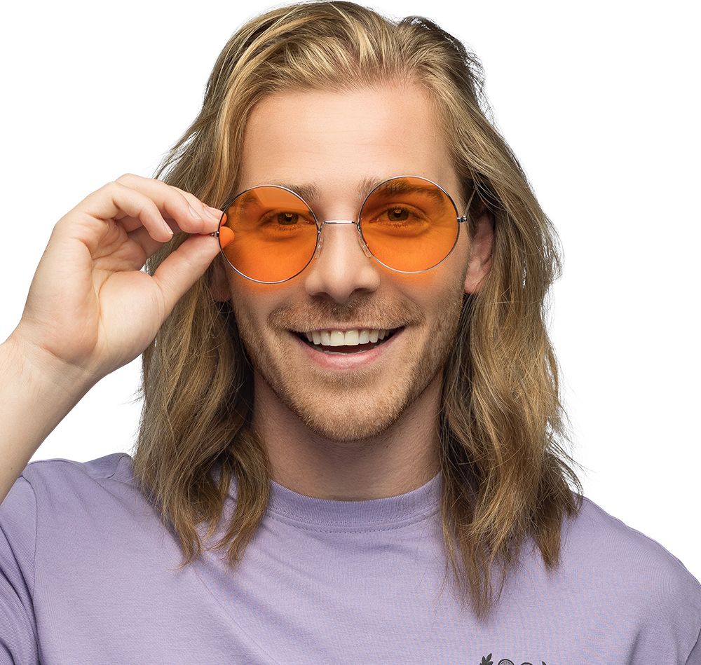 Oranje Hippie Zonnebril