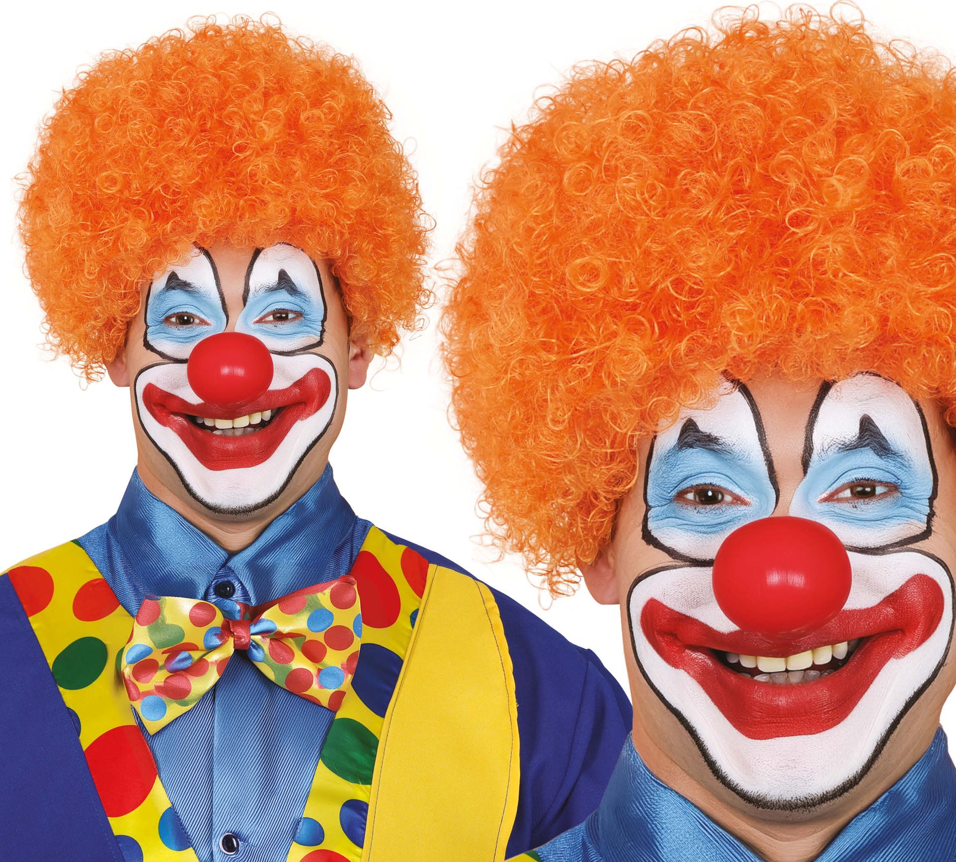 Oranje Krullen Pruik