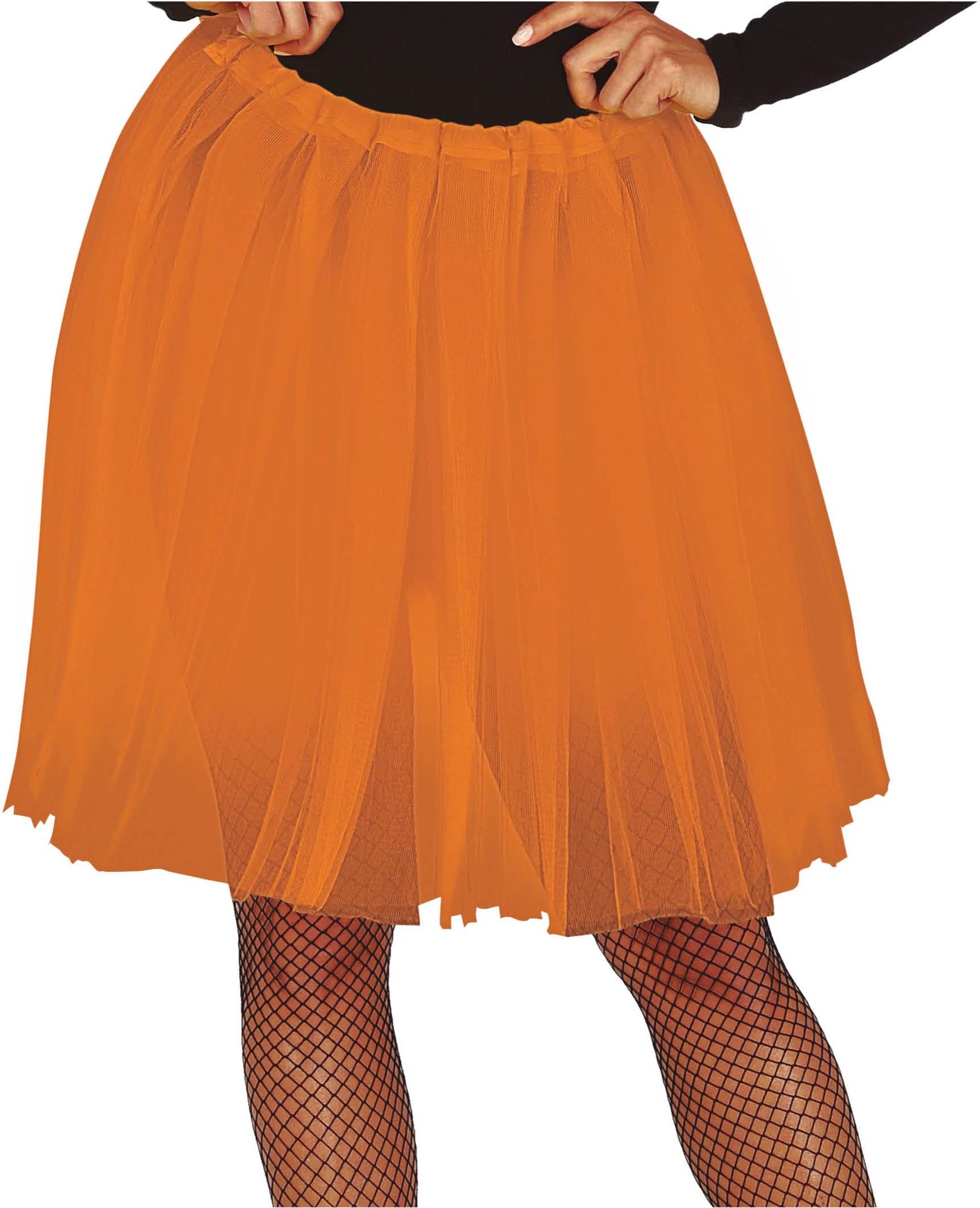 Oranje Lange Tutu Dames 60cm
