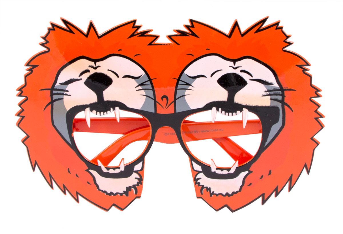 Oranje leeuw feestbril