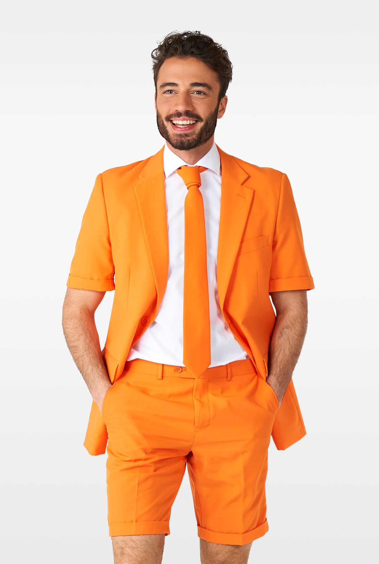 Oranje Opposuits Zomer Kostuum