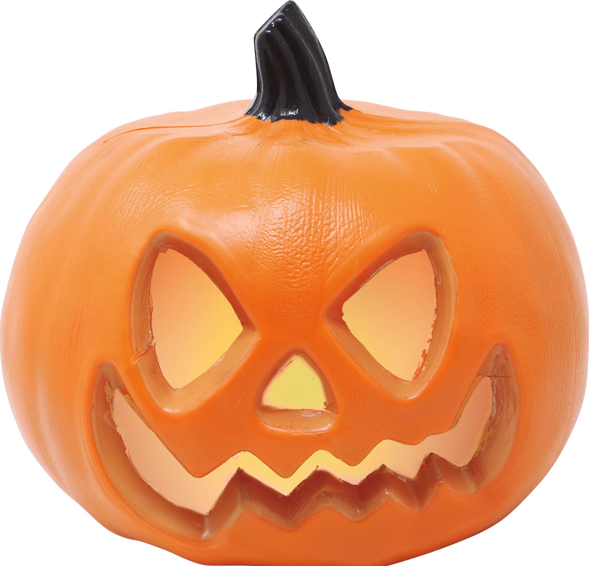 Oranje Pompoen Decoratie met Licht 20cm