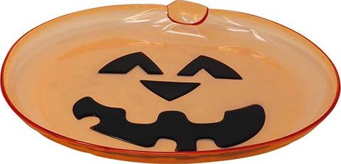 Oranje Pompoen Halloween Bord Plastic