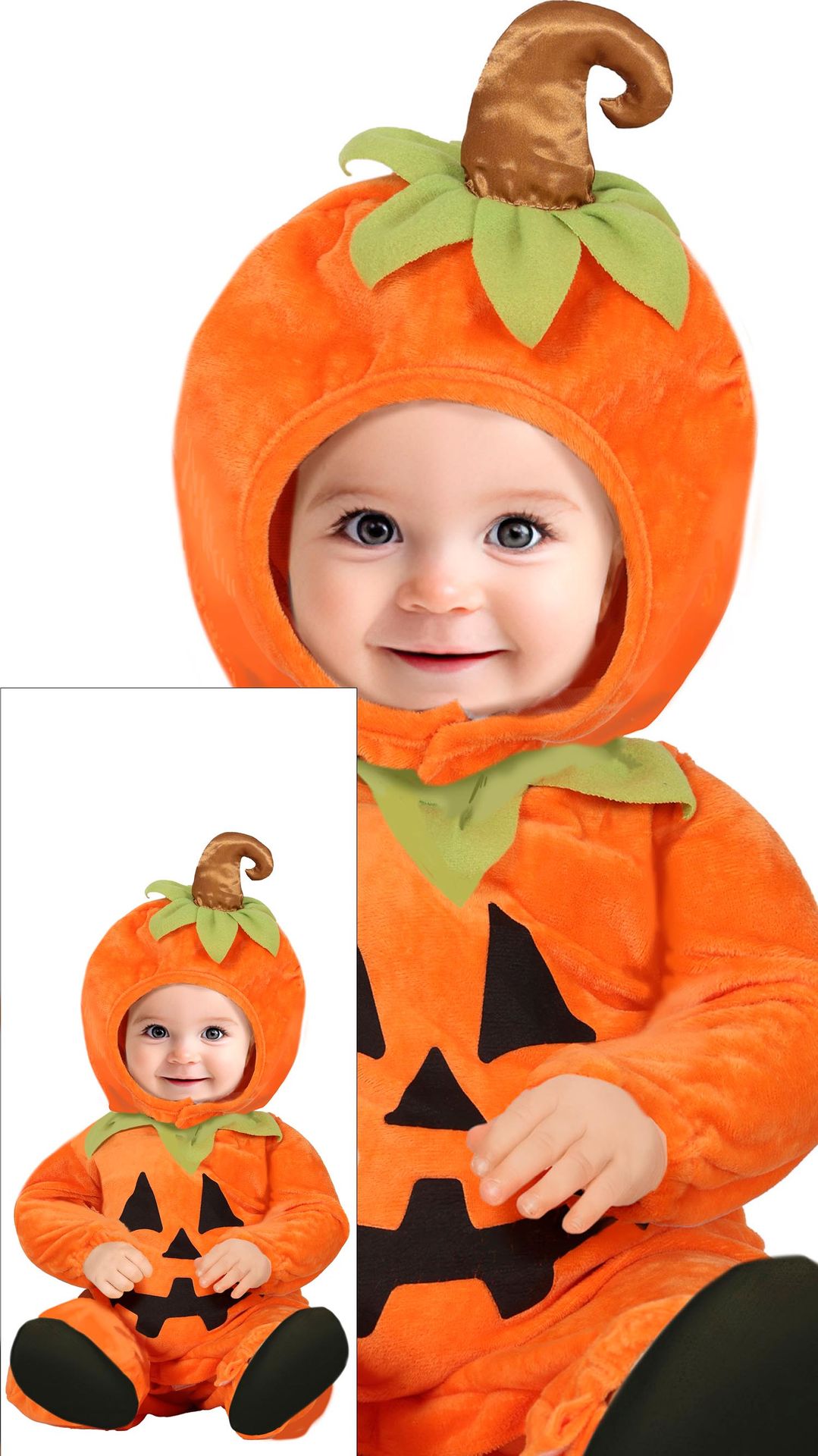 Oranje Pompoen Onesie Baby