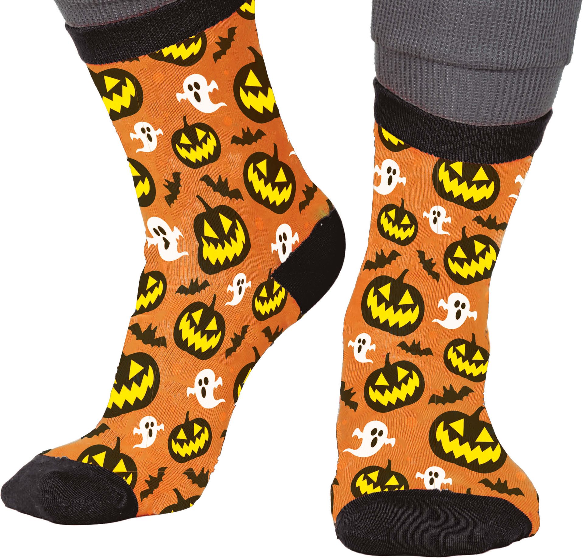 Oranje Pompoen Sokken Halloween Kind