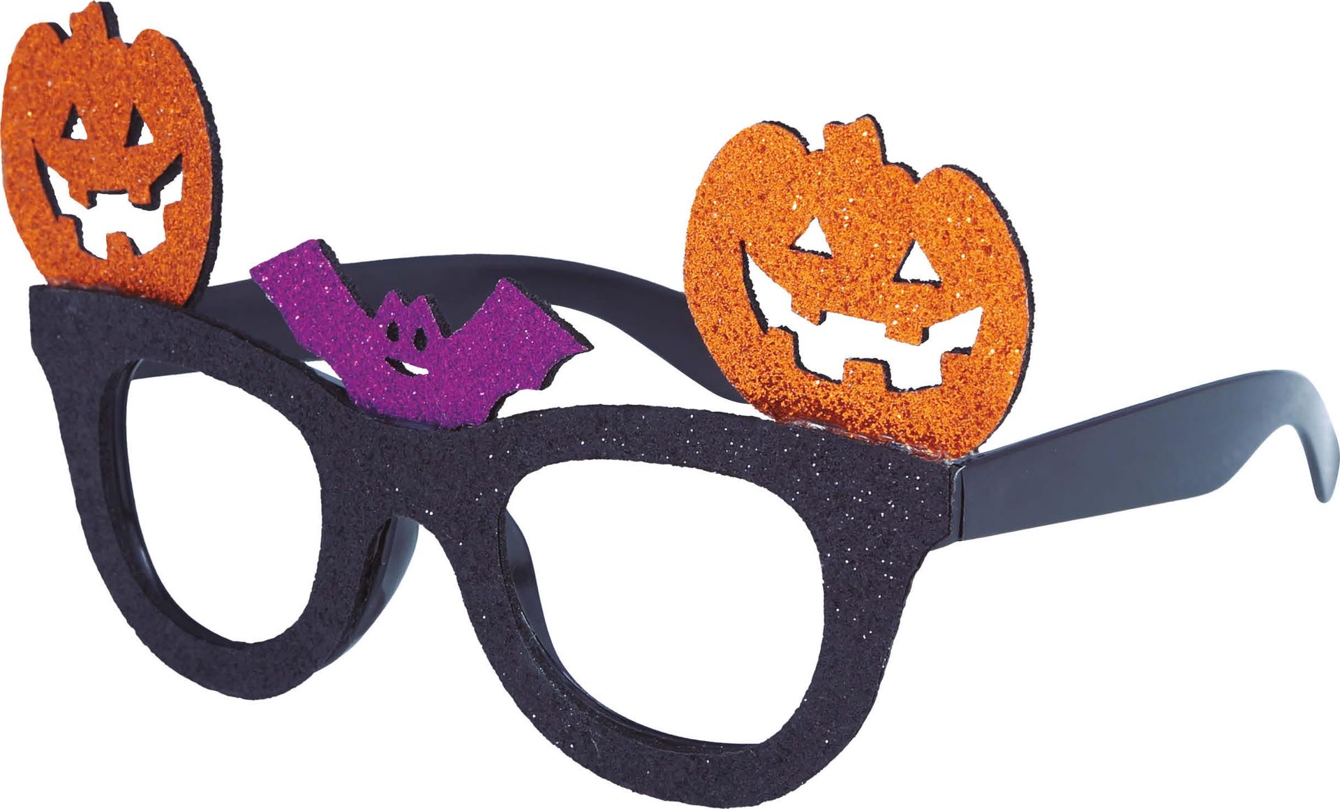 Oranje Pompoenen Glitter Bril