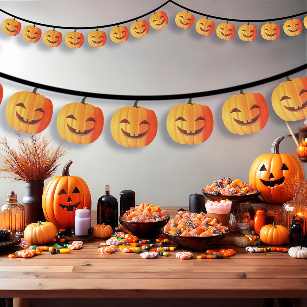 Oranje Pompoenen Vlaggenlijn