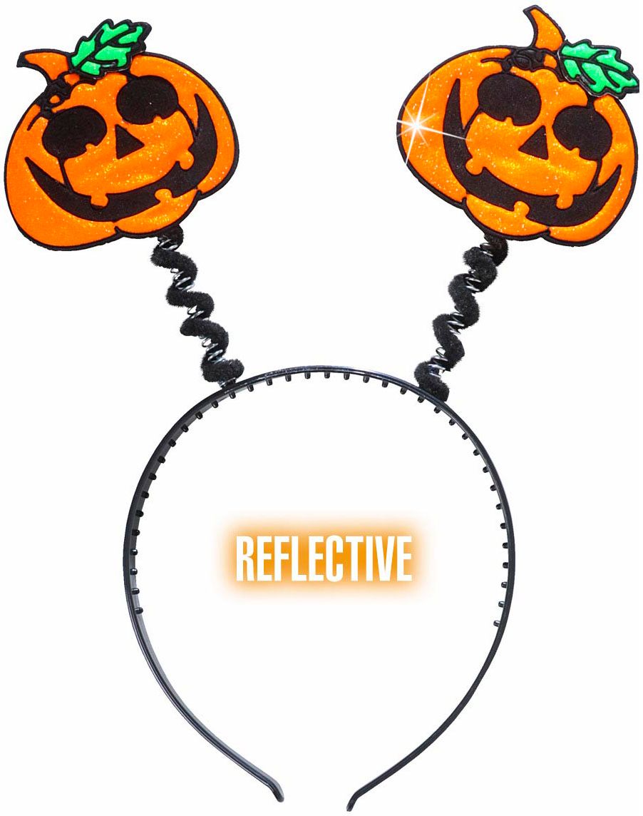 Oranje Reflecterende Pompoenen Haarband