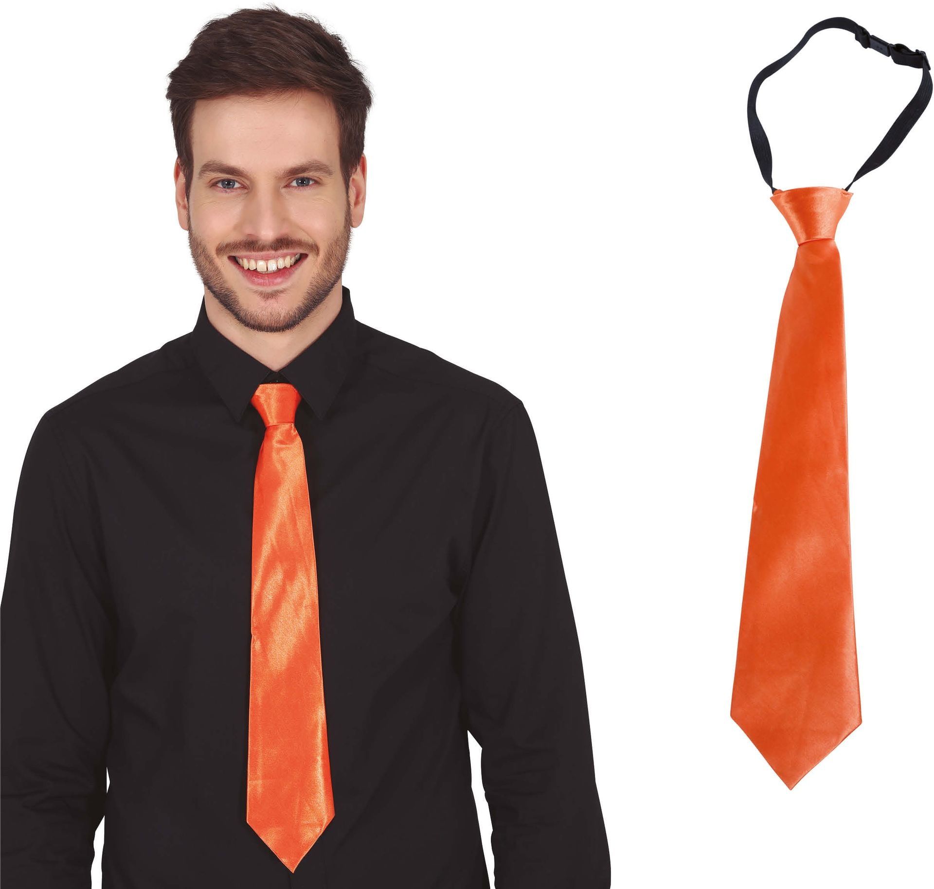 Oranje Retro Stropdas 45cm