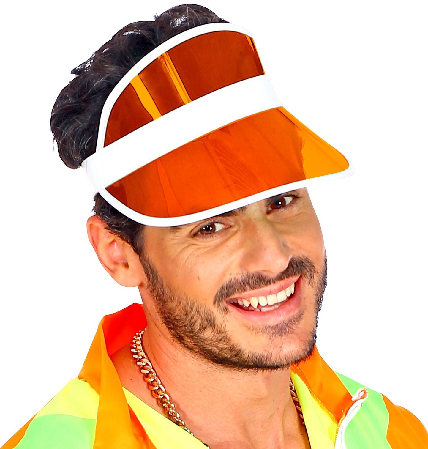 Oranje Retro Zonneklep