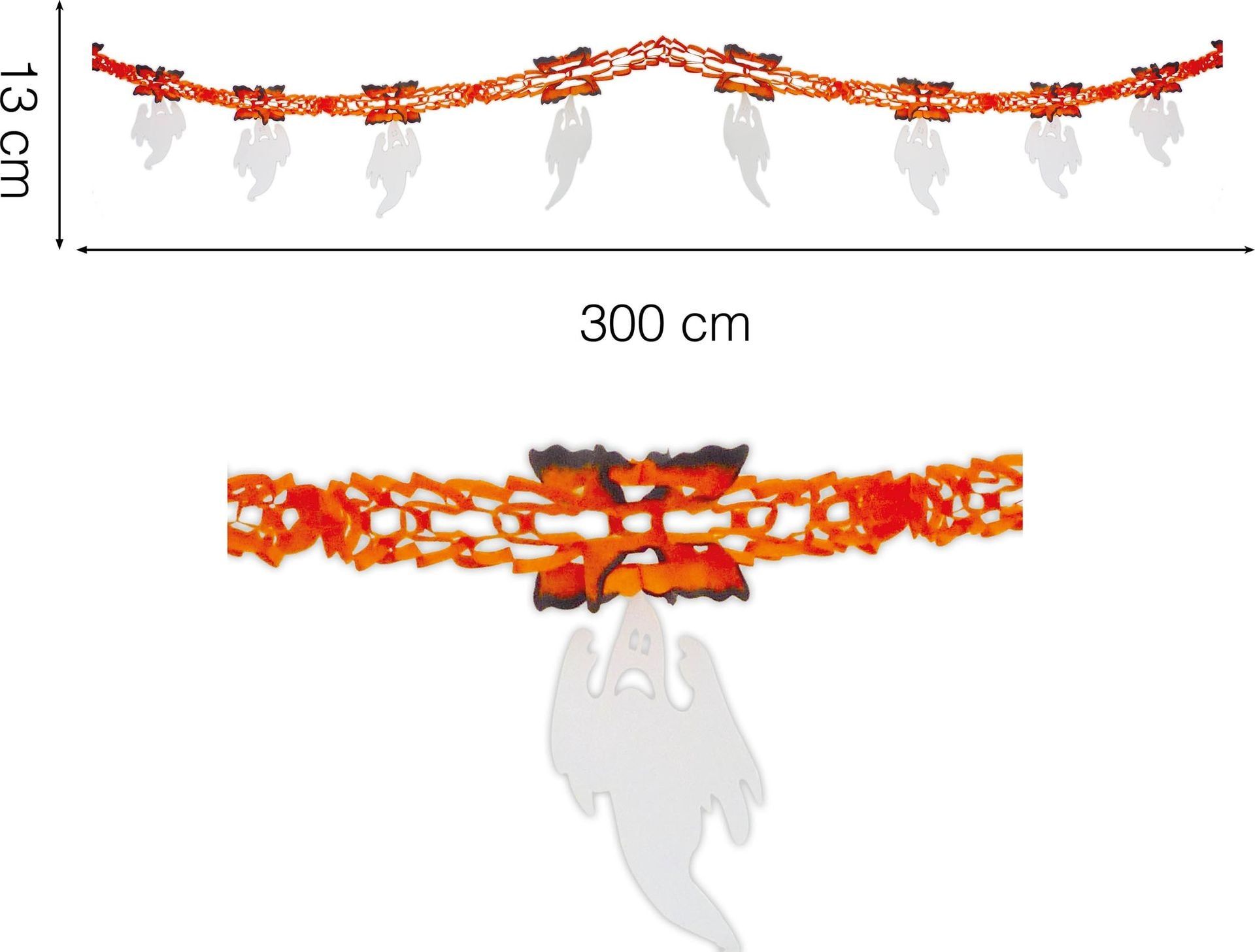 Oranje Slinger met Witte Spoken