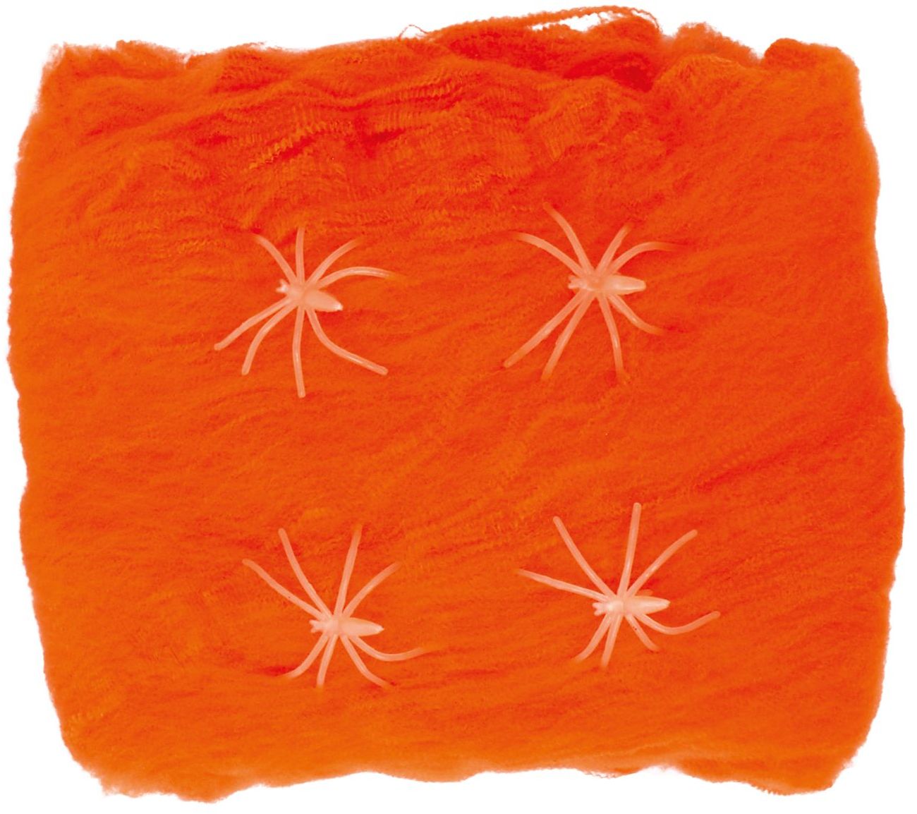 Oranje spinnenweb 4 spinnen