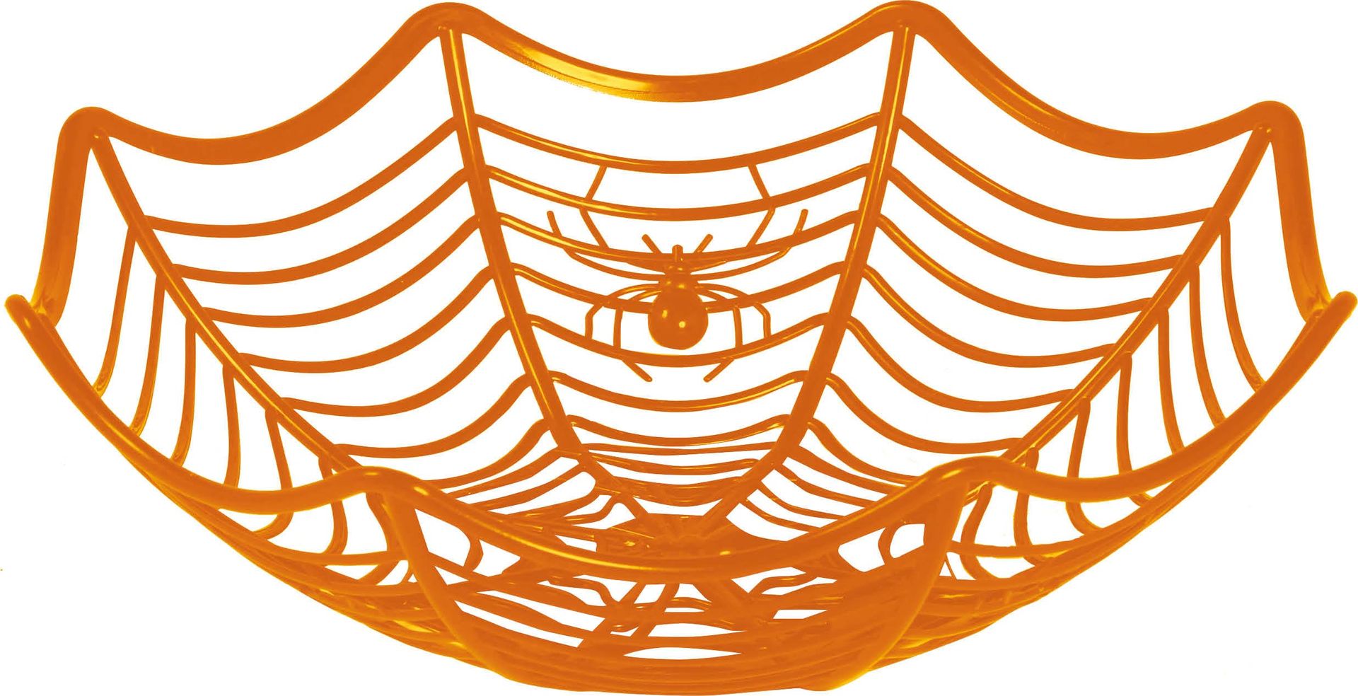 Oranje Spinnenweb Schaal Plastic