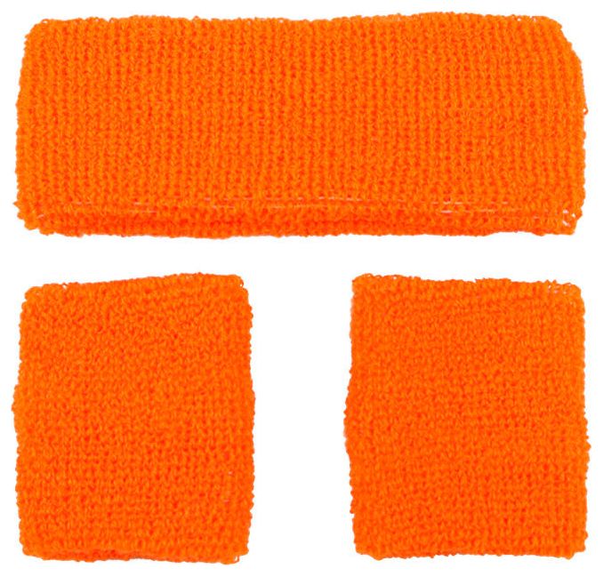 Oranje Zweetbanden Set