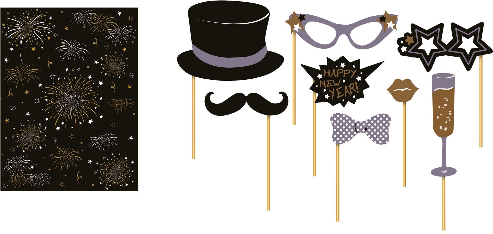 Oud en Nieuw Photobooth Accessoires