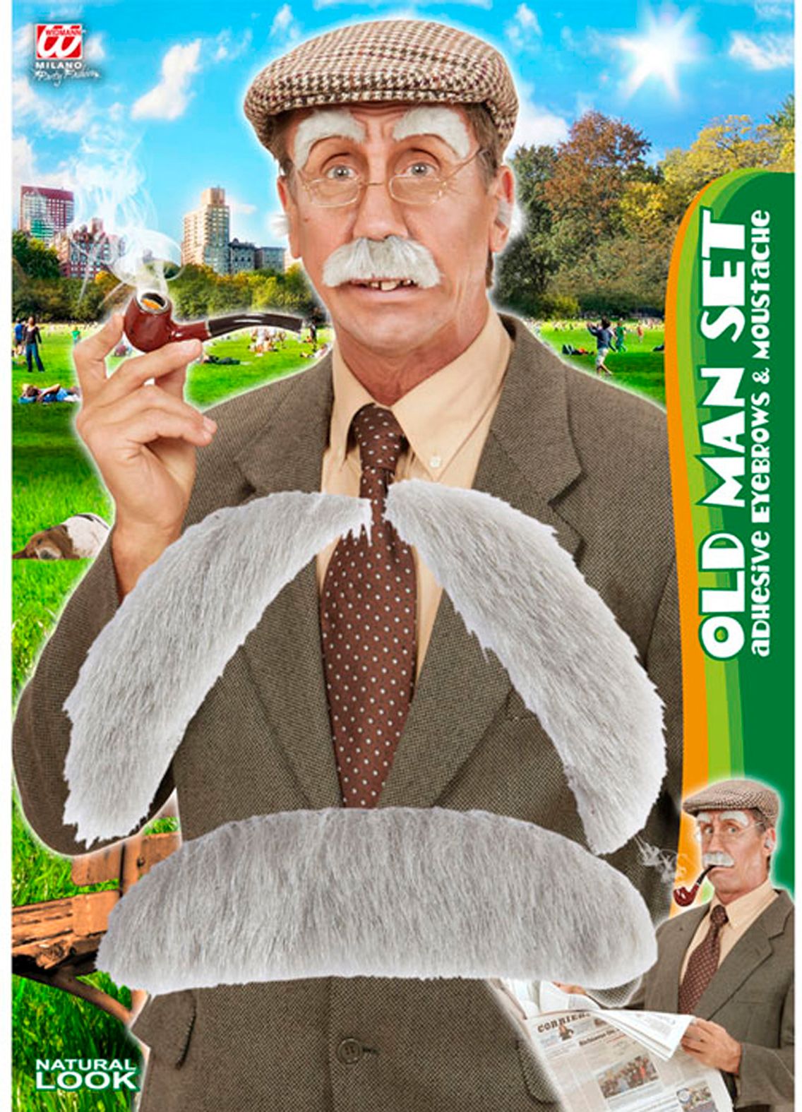 Oude Man Snor en Wenkbrauwen