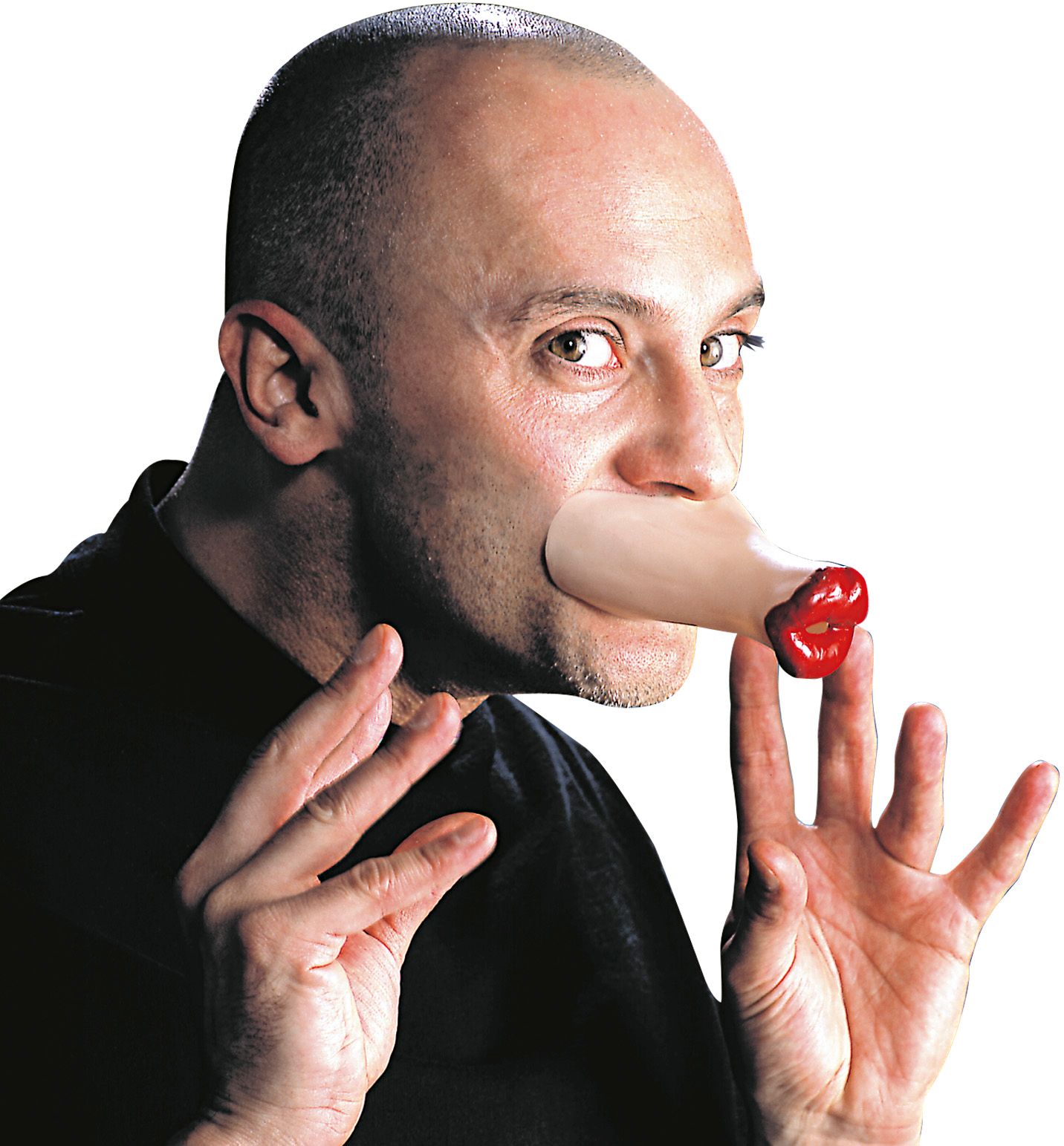 Overdreven Duckface Lippen