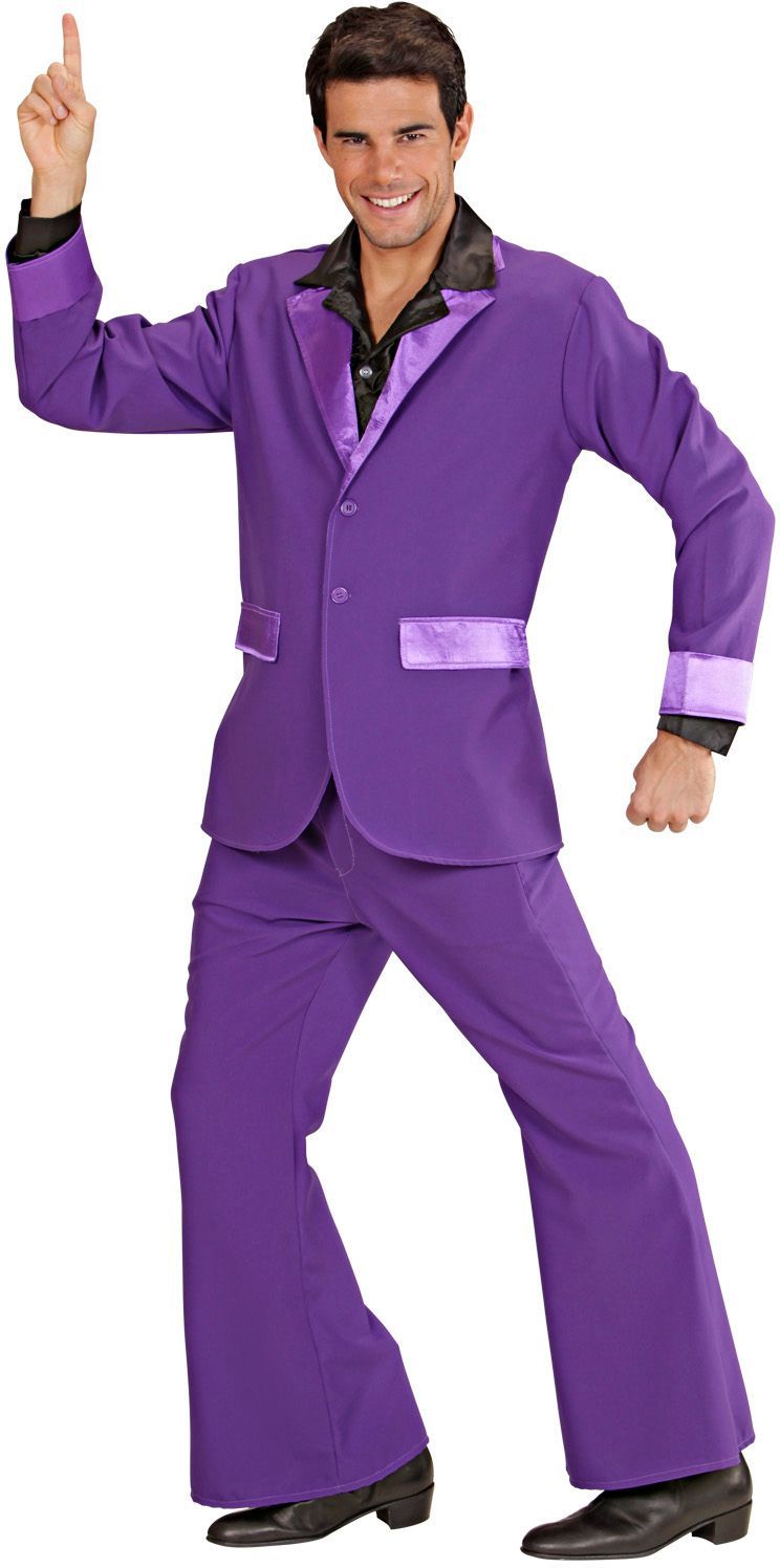 Paars Disco Kostuum