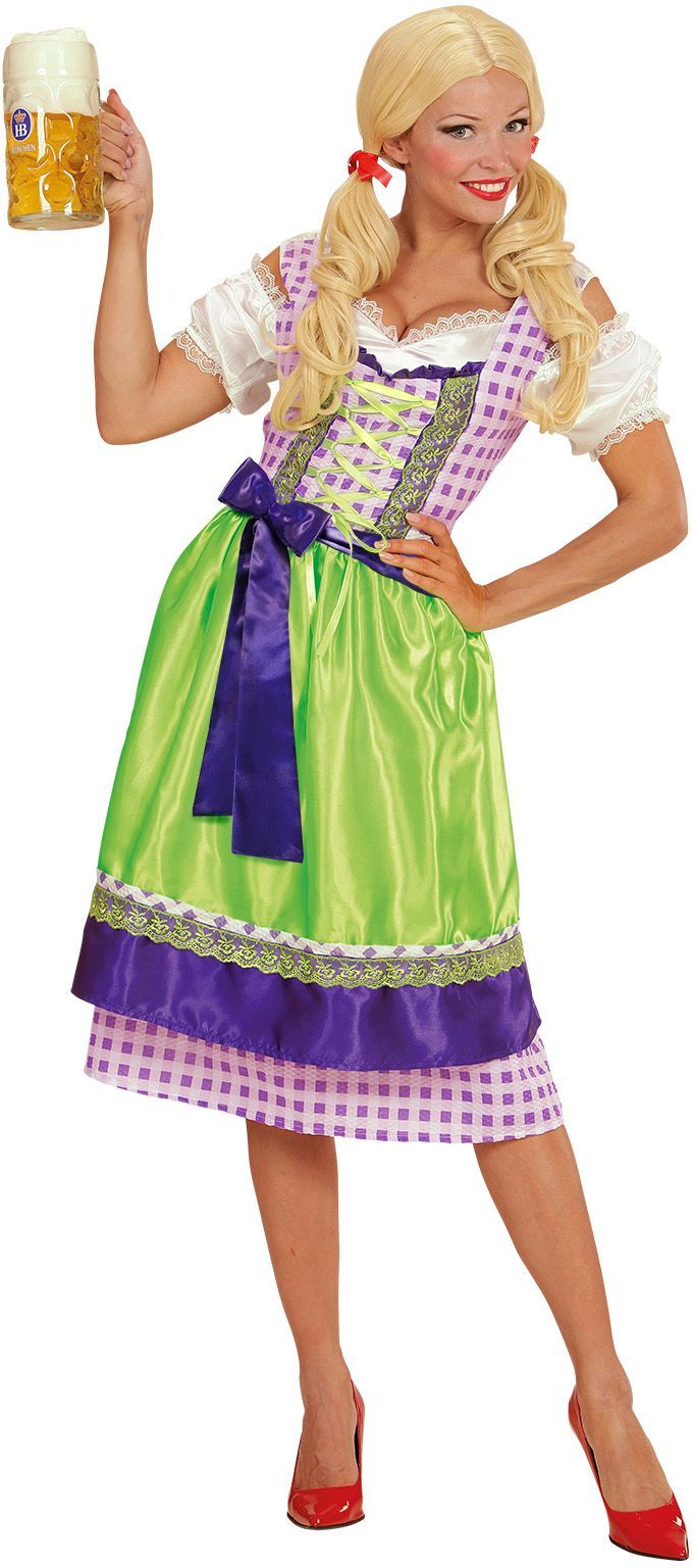 Paars Groene Dirndl