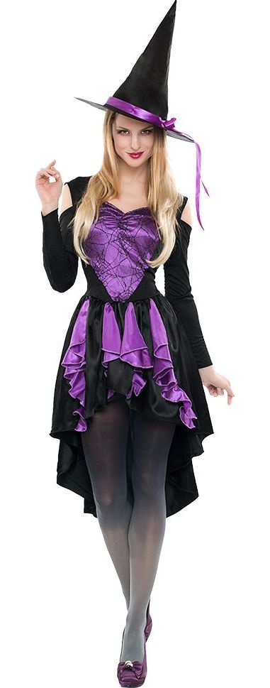 Paars Heksenkostuum Dames