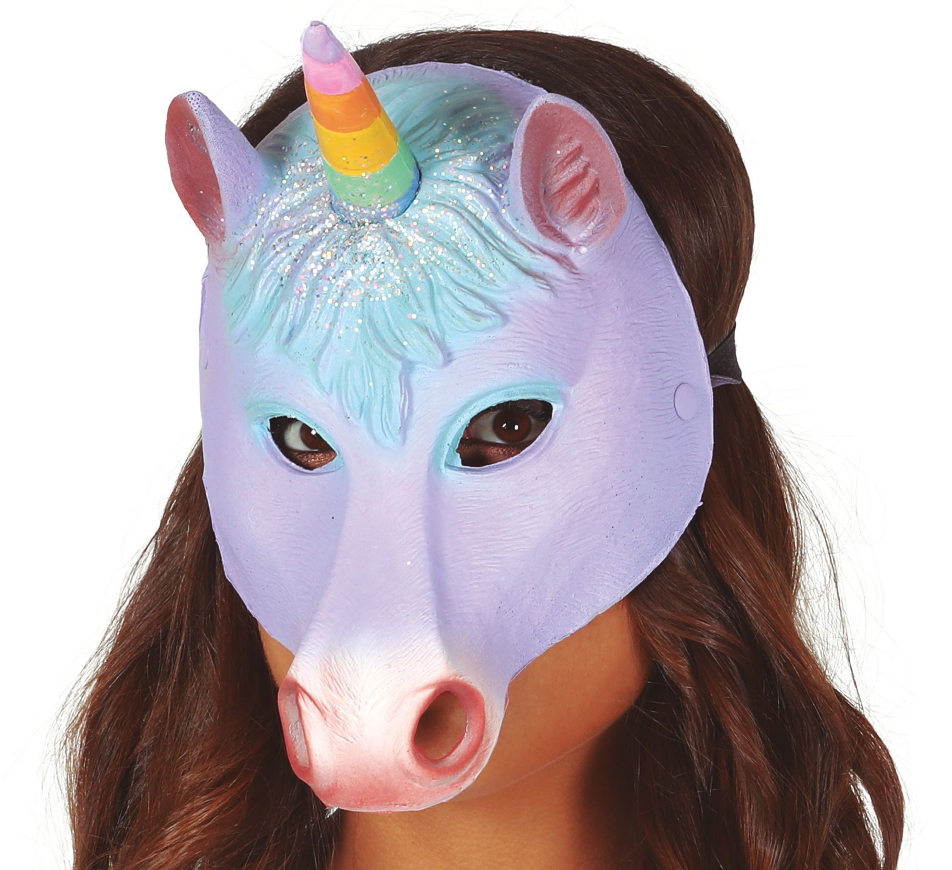 Paars Unicorn half gezichtsmasker