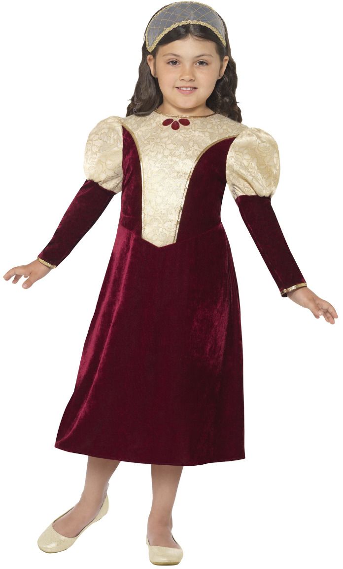 Paars Victoriaans Meisjes Outfit