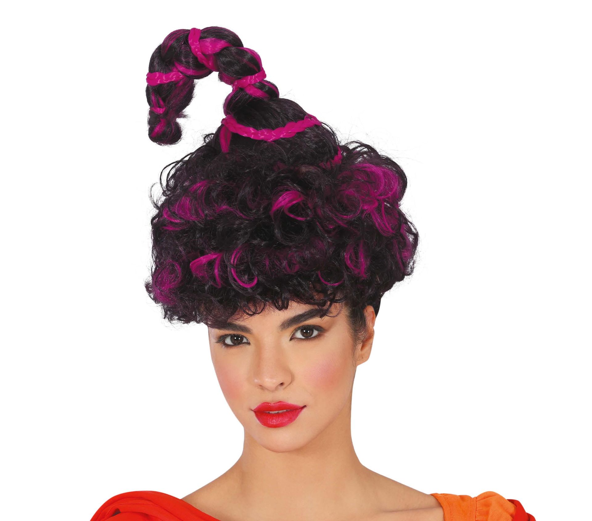 Paars Zwarte Heks Mary Sanderson Pruik