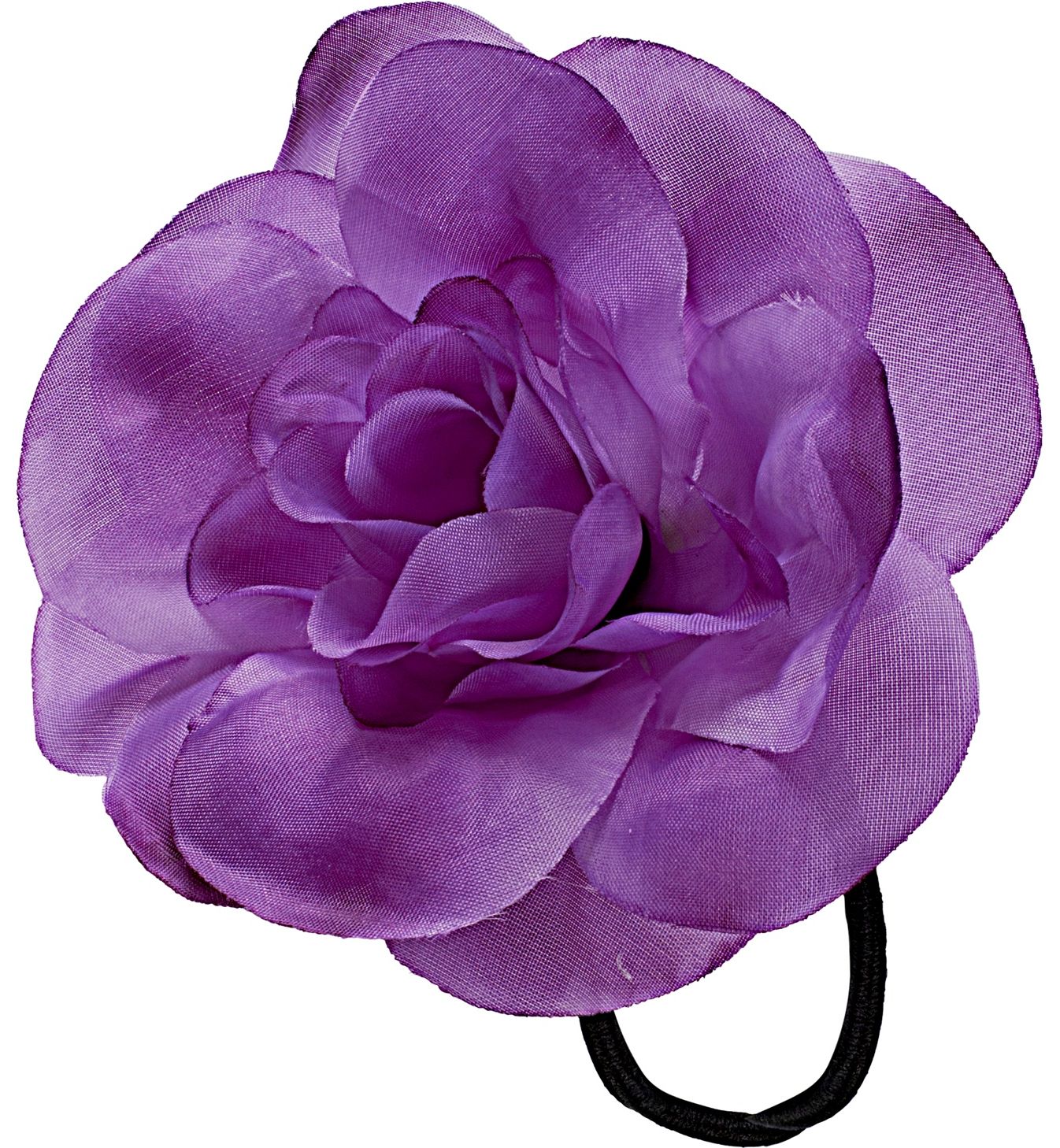 Paarse Bloem Haarelastiek