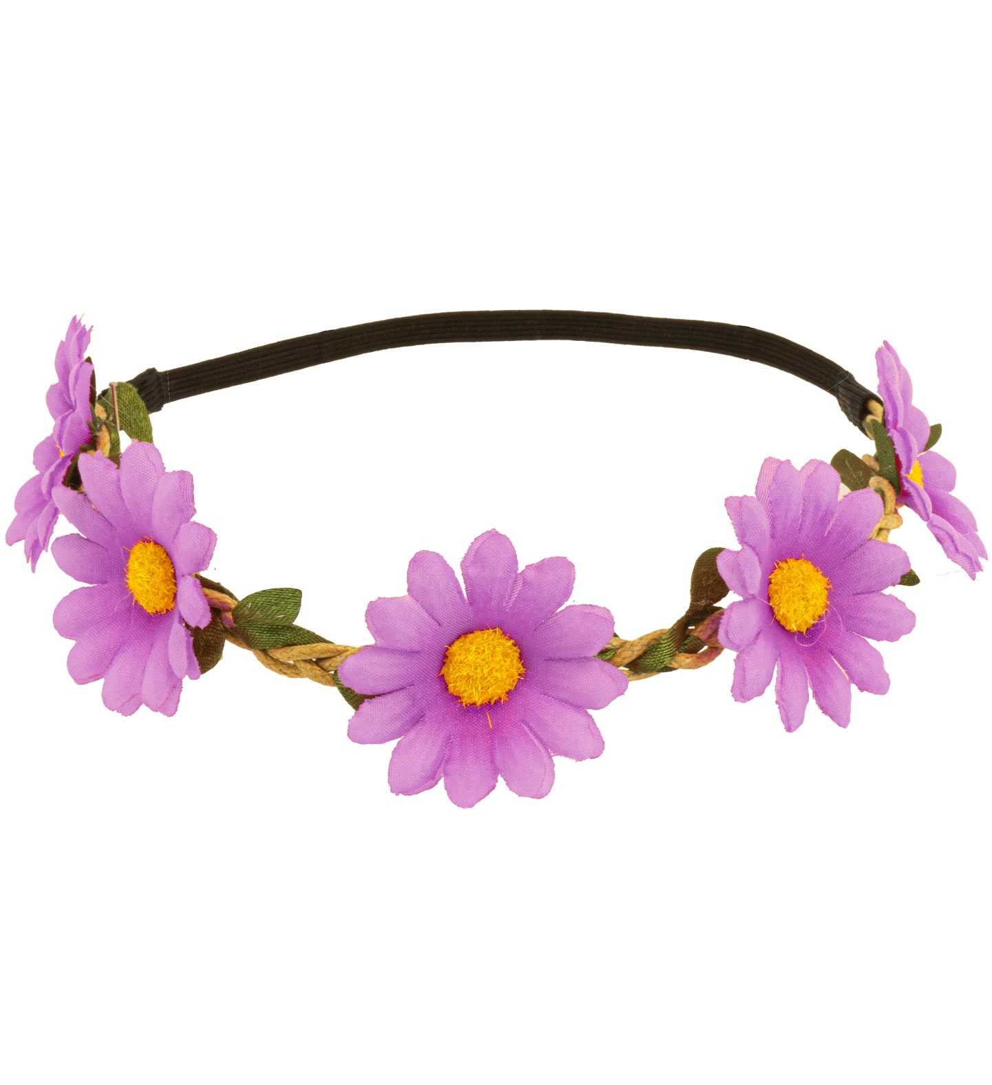 Paarse Bloemen Hoofdband