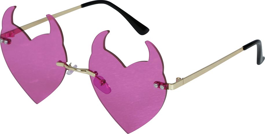 Paarse Duivel Hartjes Bril