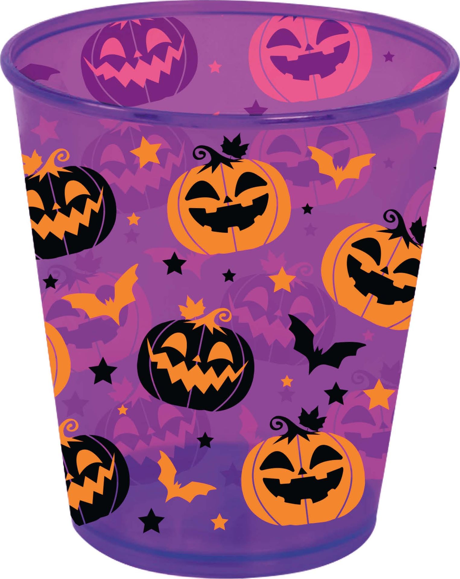 Paarse Halloween Figuren Partybeker