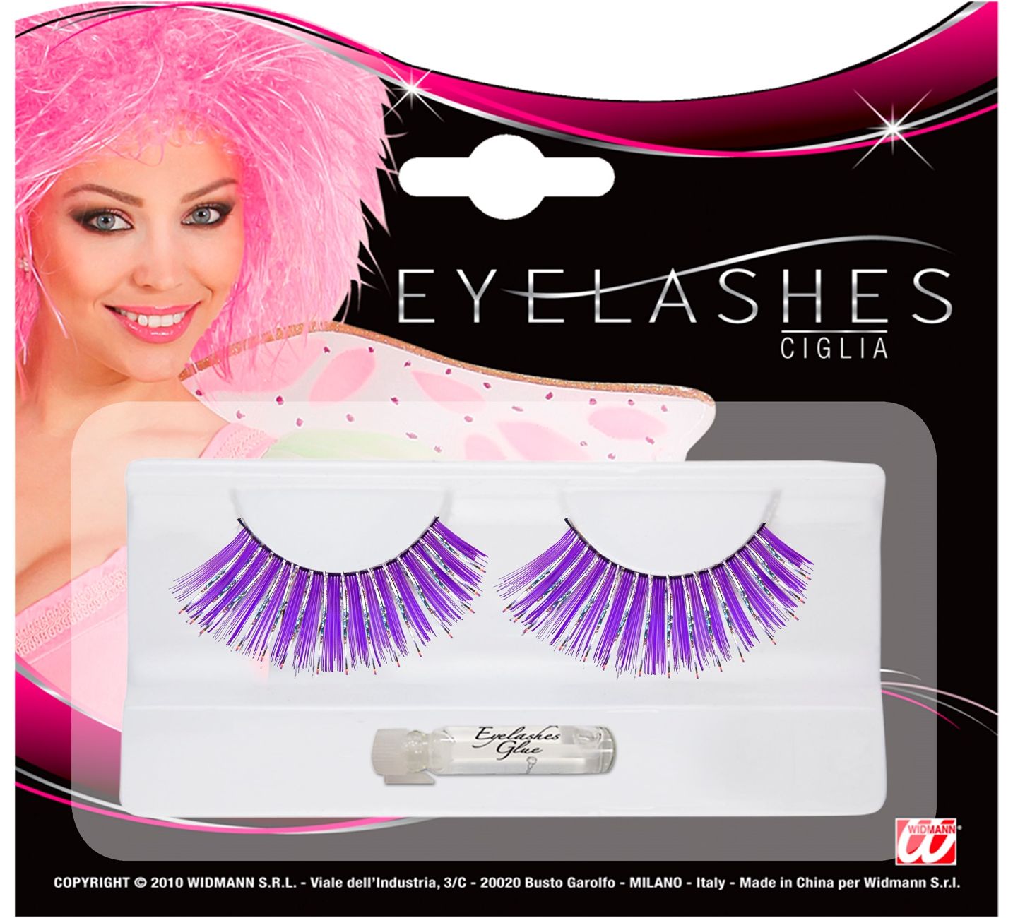 Paarse Holografische Nepwimpers