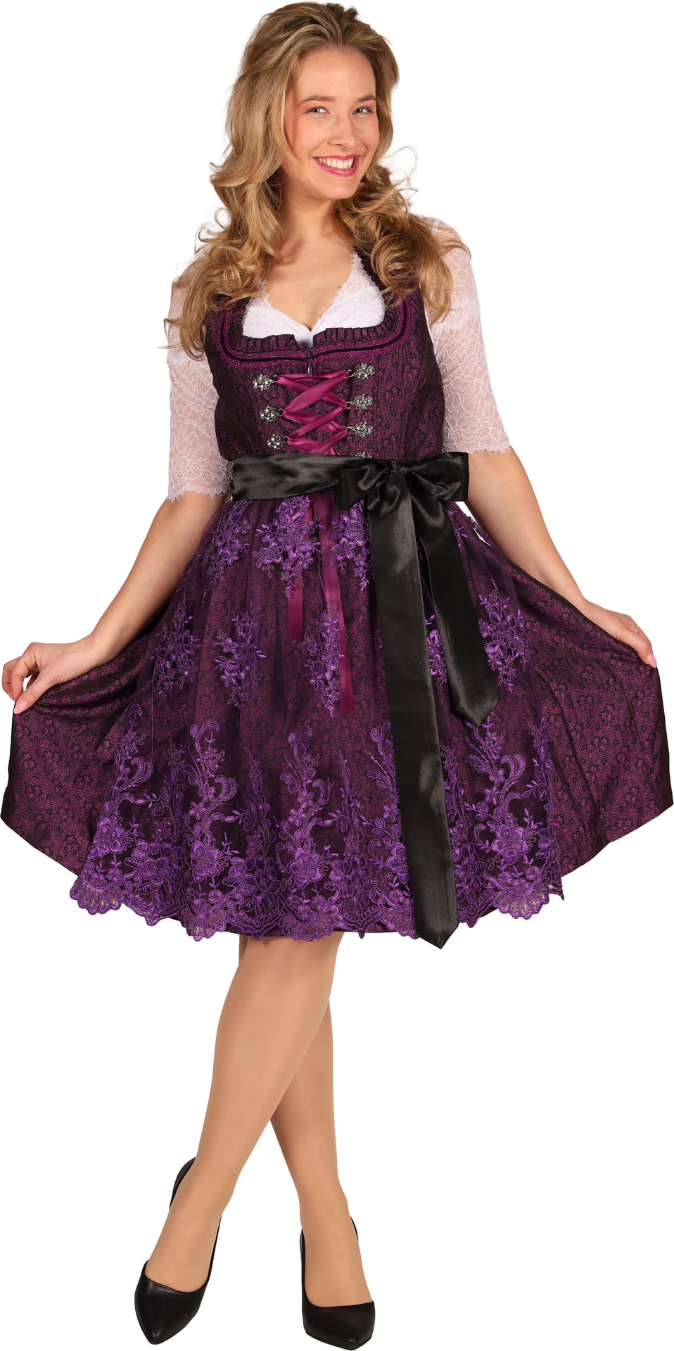 Paarse Kanten Dirndl Dames Oktoberfest