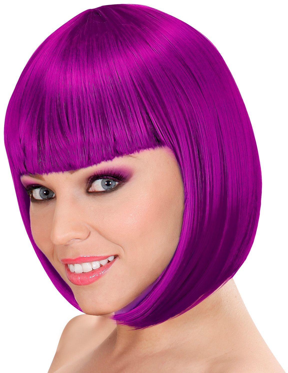 Paarse Lou Lou Pruik