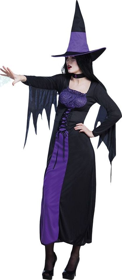 Paarse Magische Heks Jurk