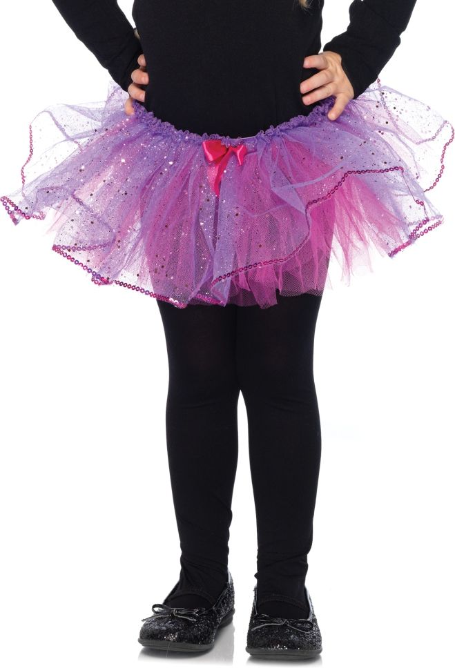Paarse Meisjes Glitter Petticoat