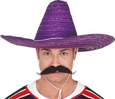Paarse Mexicaanse Sombrero Hoed
