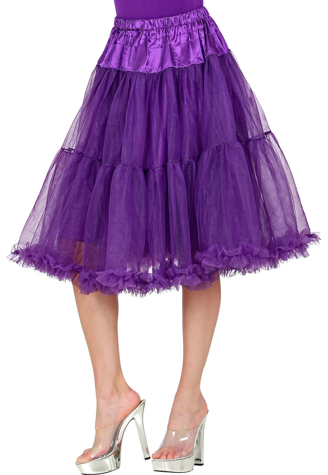 Paarse Midi Tule Petticoat