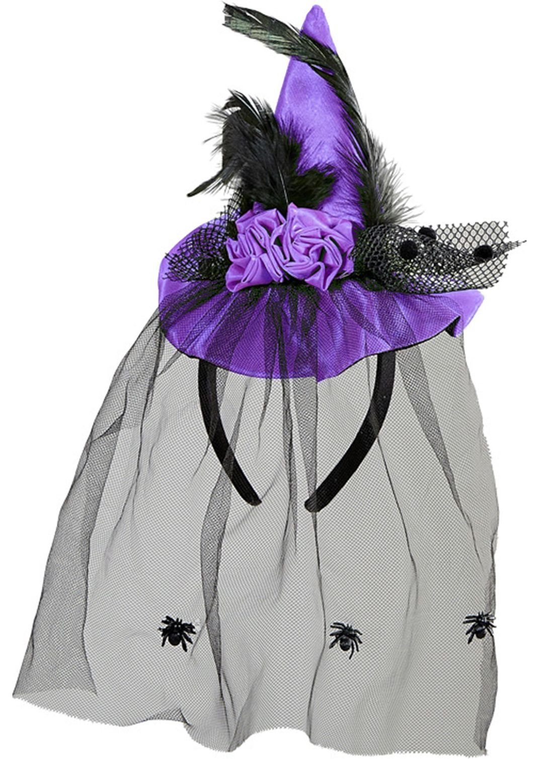 Paarse Mini Heksenhoedje