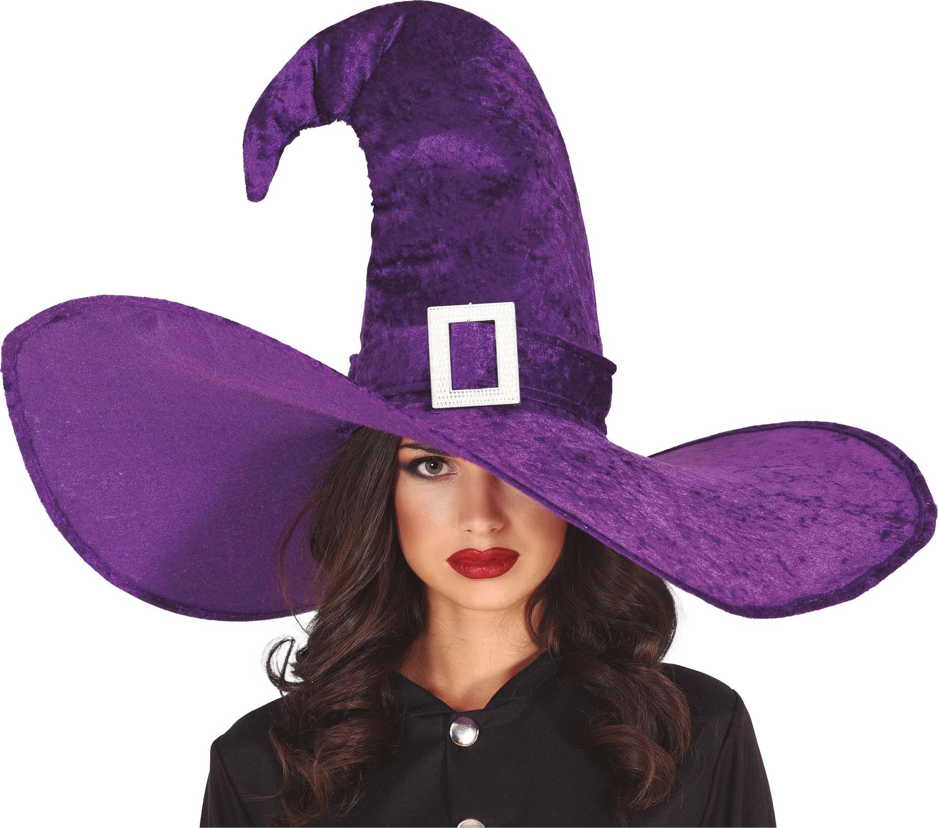 Paarse Oversize Heksenhoed Dames