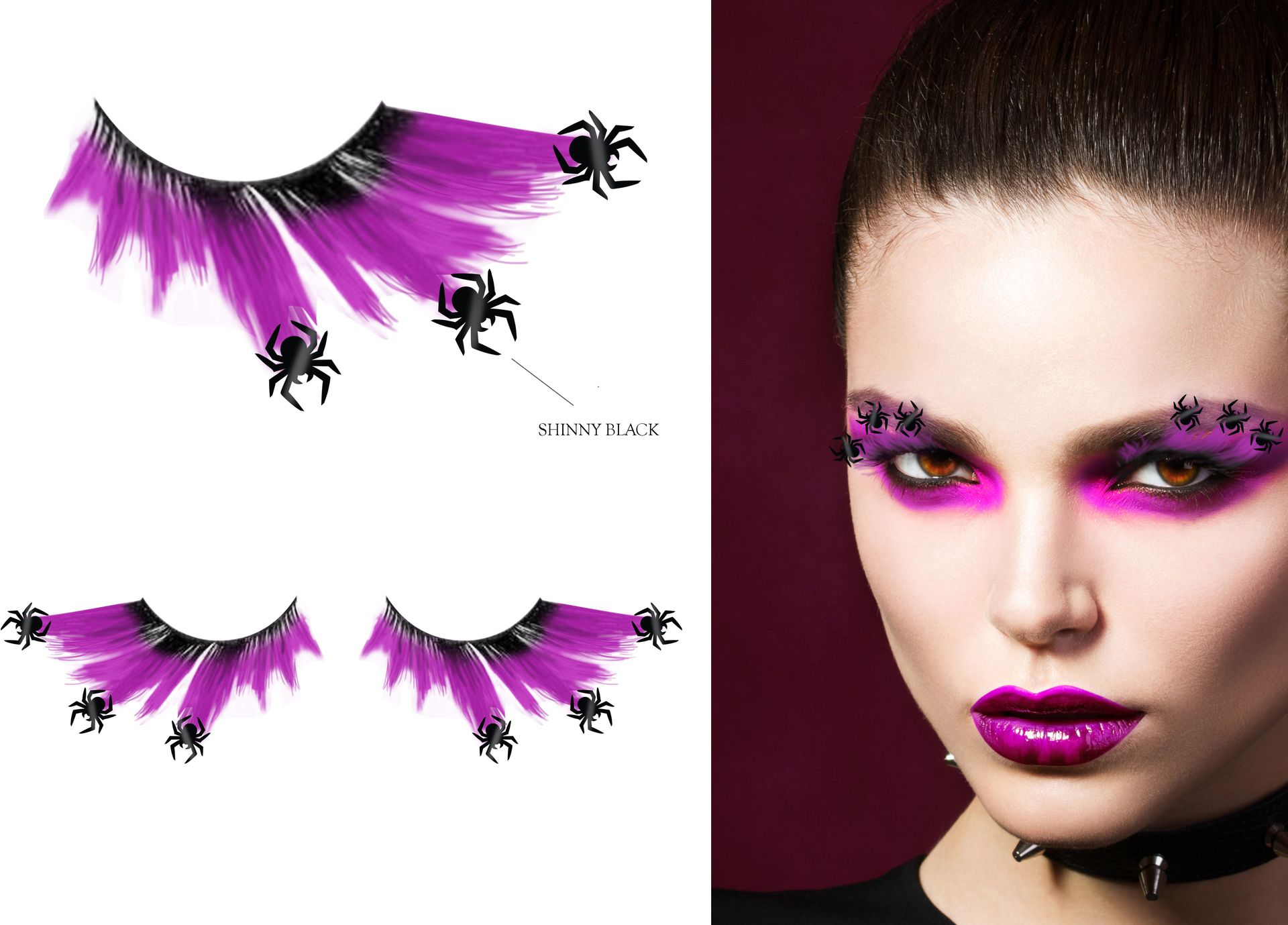 Paarse Spinnen Wimpers