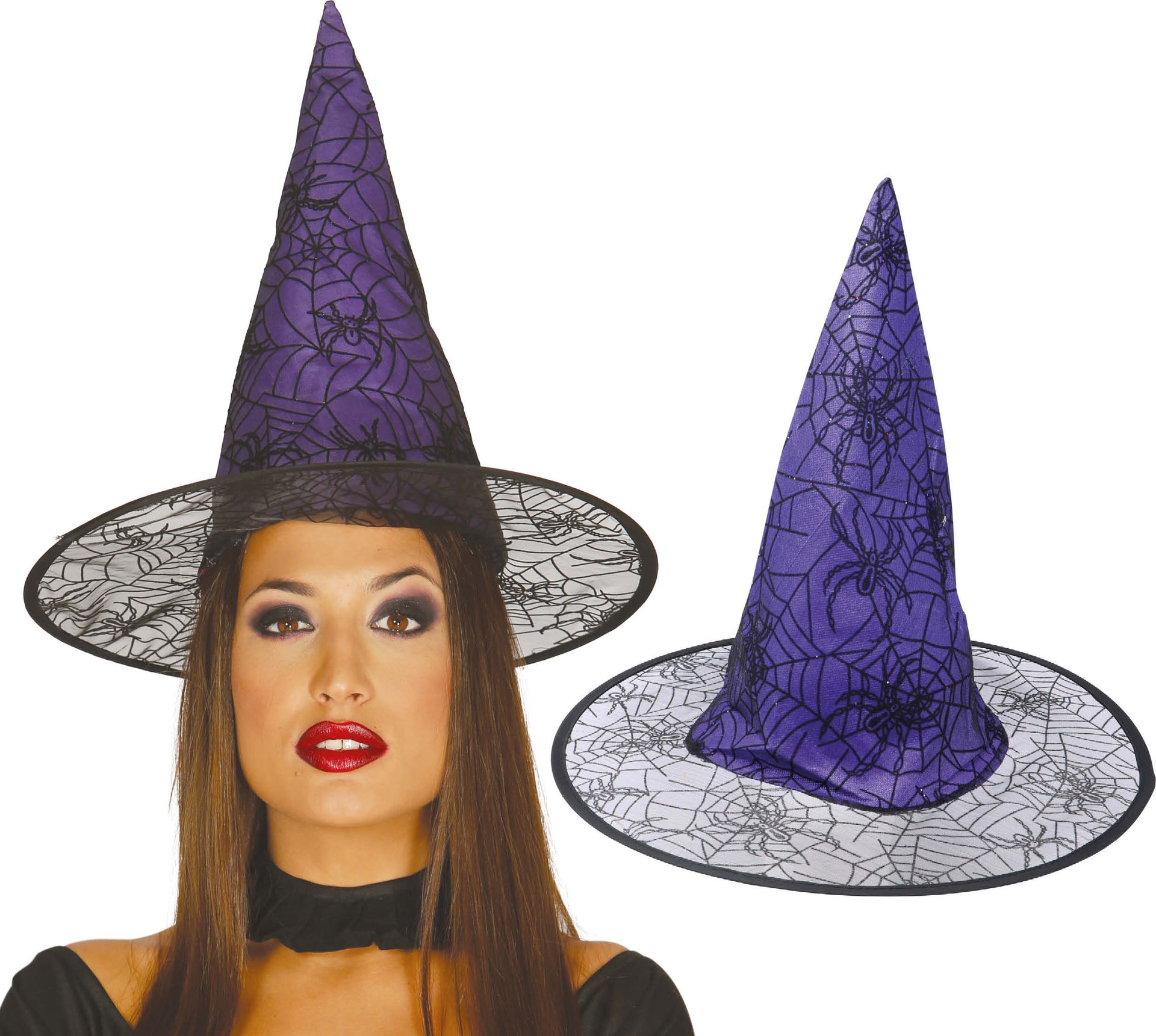 Paarse Spinnenweb Heksenhoed Dames