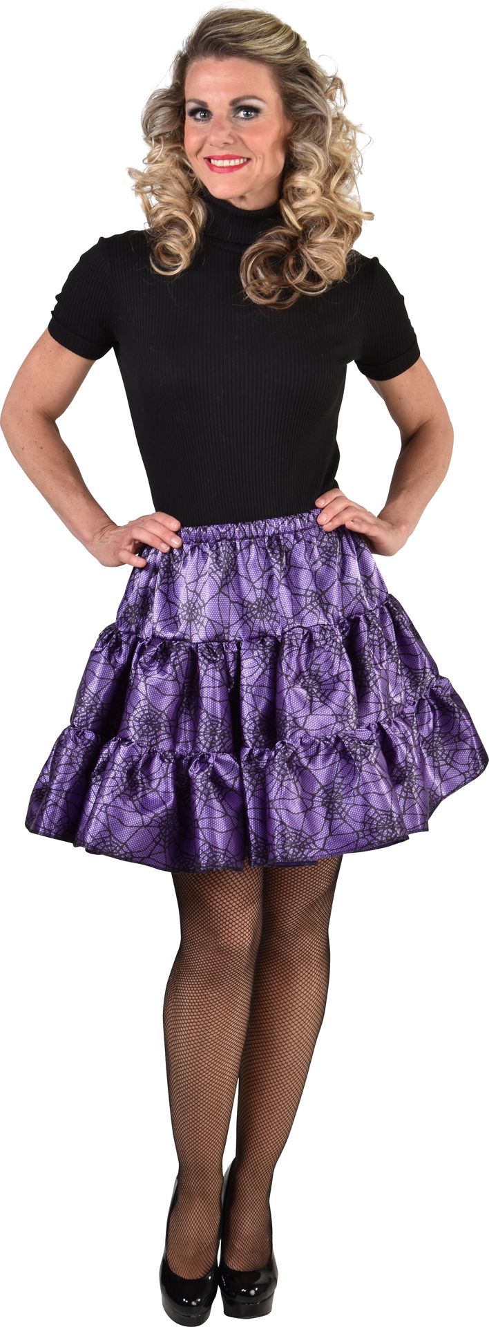 Paarse Spinnenweb Rokje