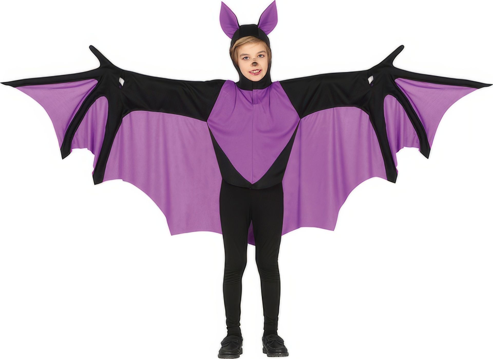 Paarse Vleermuis Kostuum Kind
